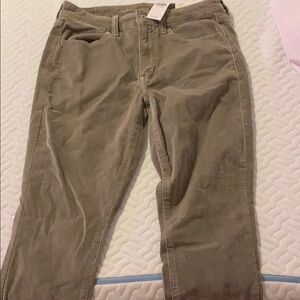 American Eagle Tan Corduroy Jumpsuit Relaxed Fit